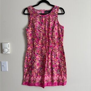 Vintage‎ 90s Y2K No Boundaries Dress Juniors XL Hawaiian Surfer Floral Hot Pink
